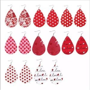 💘 ONE PAIR Mystery Box RED LOVE EARRINGS GRAB Bag hearts